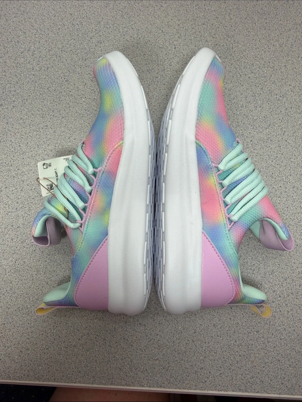 adidas Women's Pastel Tie-Dye Slip-On Sneakers - Mint, Pink, Yellow, Blue